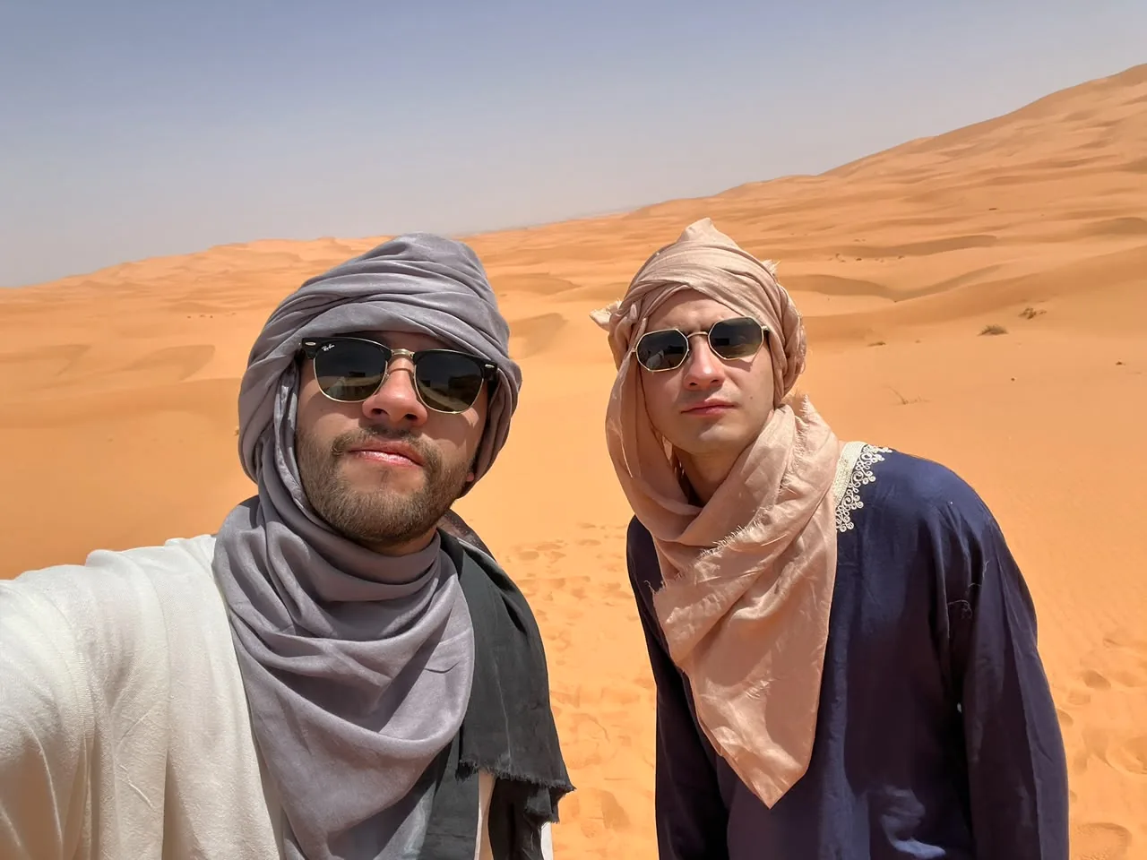 Two OpenRoom ambassadors among the desert dunes