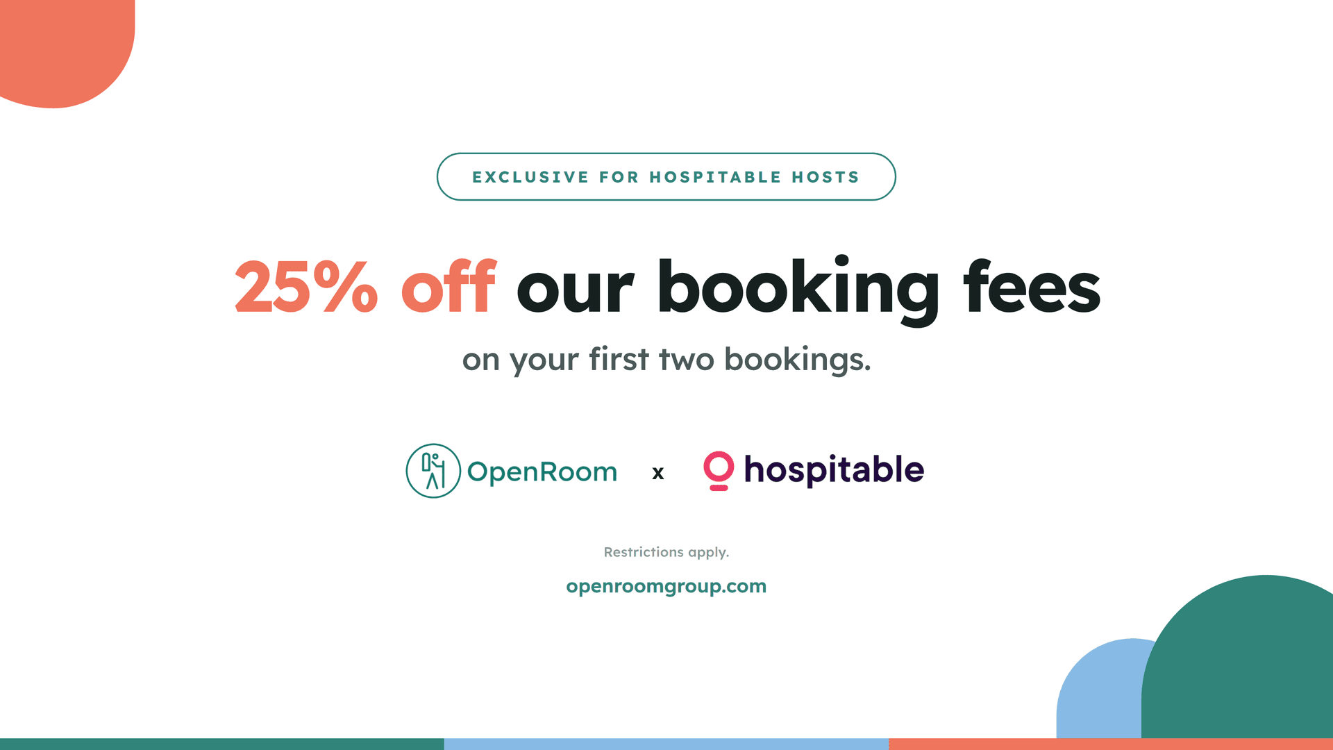 OpenRoom x Hospitable offer announcement
